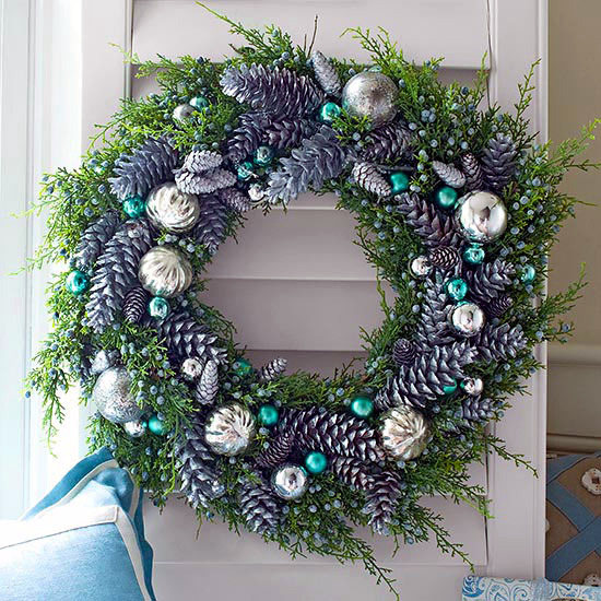 Ask the same door wreath Christmas - 18 DIY Creative Ideas