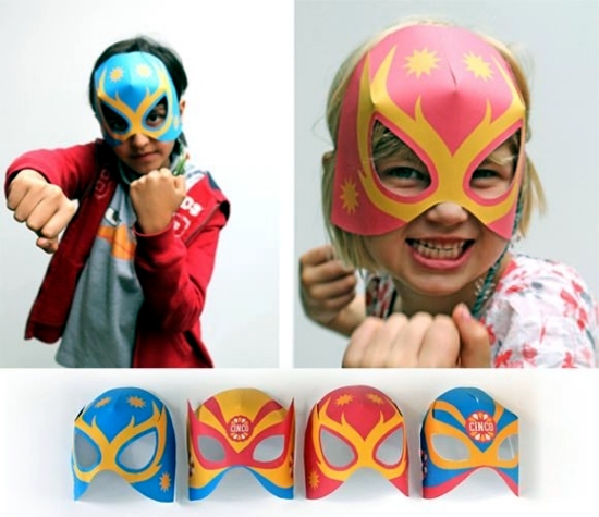 Funny carnival masks craft - for the carnival is fun