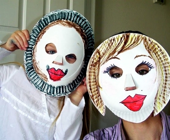 Funny carnival masks craft - for the carnival is fun