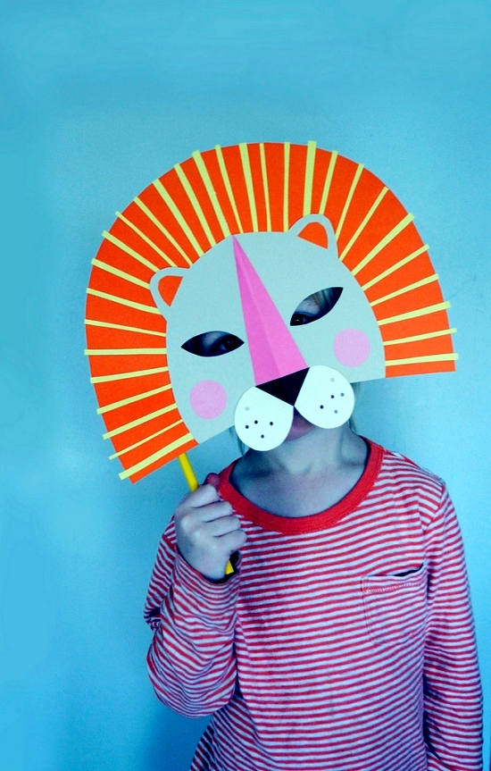 Funny carnival masks craft - for the carnival is fun