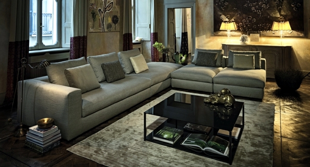 Corner sofa in the lounge - comfortable seating for relaxing