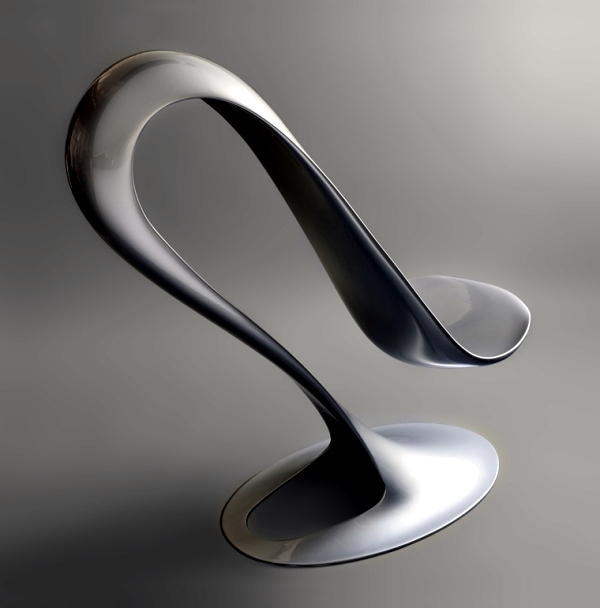 Spoon chair design combined with advanced technology Philipp Aduatz