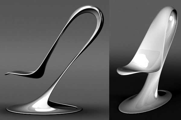 Spoon chair design combined with advanced technology Philipp Aduatz