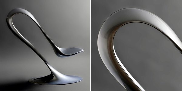 Spoon chair design combined with advanced technology Philipp Aduatz