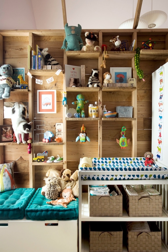 Wood in the nursery versatile use - ideas for the optical heat