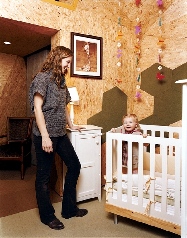 Wood in the nursery versatile use - ideas for the optical heat