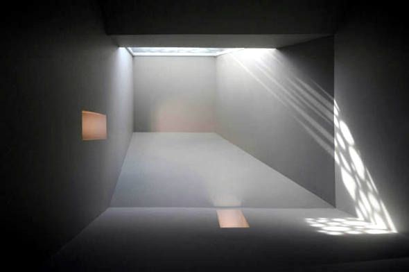 Light and shadow define the architecture of the house futuristic