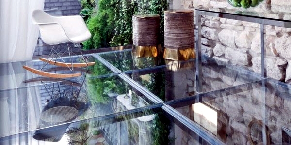 Roof and floor properties and advantages of glass insert out