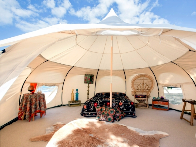 Glamping tent camping holiday of pure luxury!