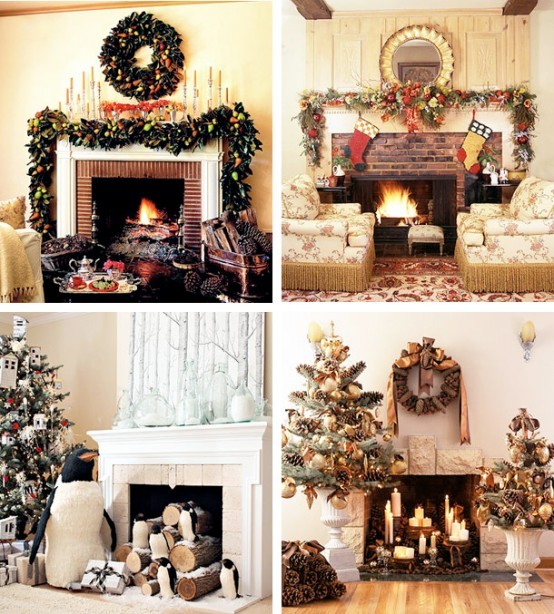 30 Christmas ideas for fireplace