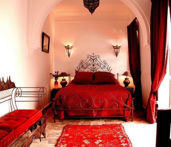 The configuration of the Arabian Nights Moroccan decor