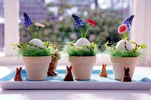 Decorative Crafts with children in the spring and Easter - 20 Great Ideas