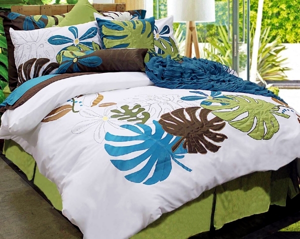 Refresh your bedroom with colorful bedding and pillows