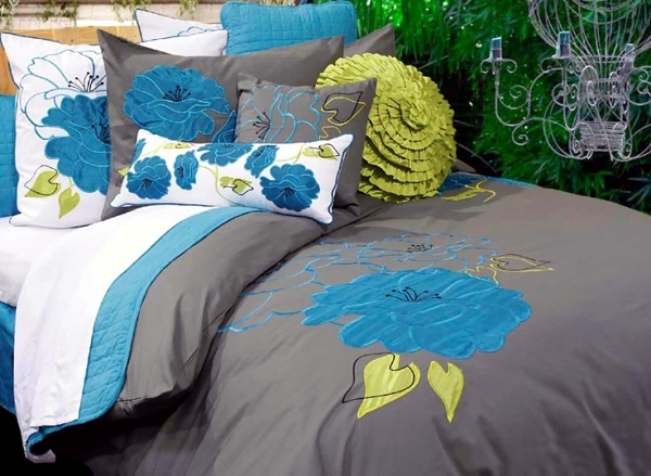 Refresh your bedroom with colorful bedding and pillows