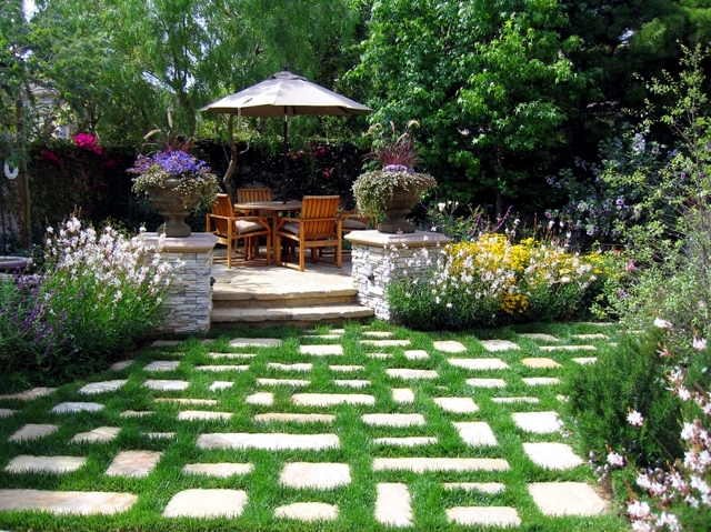 17 ideas for garden design - Stones are versatile