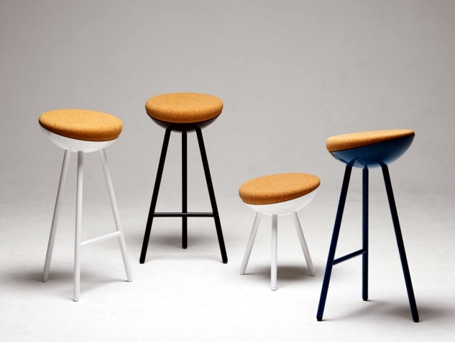 28 bar stools and stools design in different materials and colors