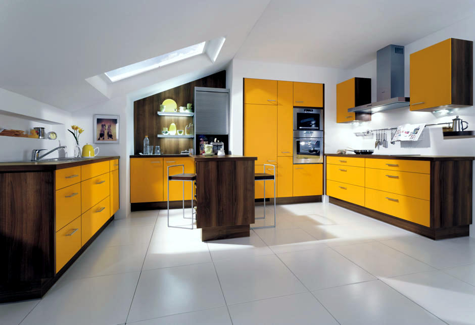 Kitchen with yellow front | Interior Design Ideas - Ofdesign