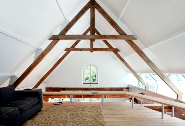 Renovated gable house features an open and spacious living room