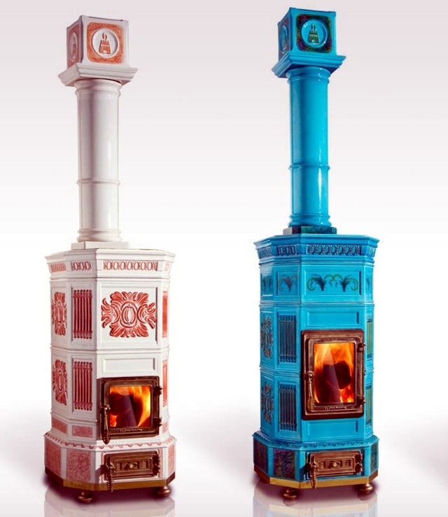 Castellamontes classic earthenware stoves are real flashy