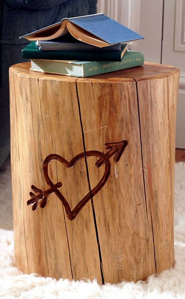 Design side table - 23 creative ideas that you can build yourself