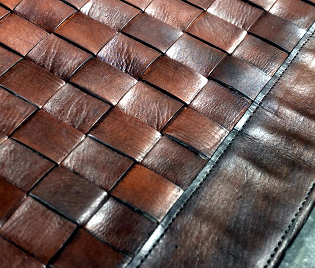 Leather carpets are back in fashion - Aspen Design rug Naturtex