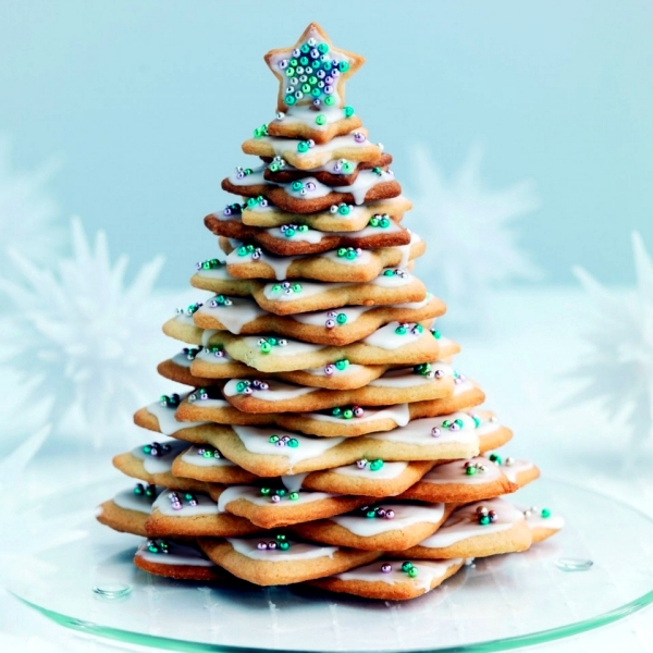 Ideas for arrangements with festive Christmas cookies and gingerbread