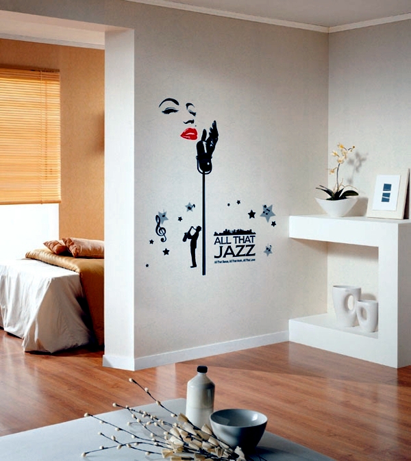 33 ideas for decorating with wall stickers - to revitalize the walls and furniture