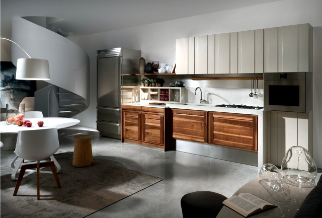 Modern solid wood kitchen Majestic Otto Cento
