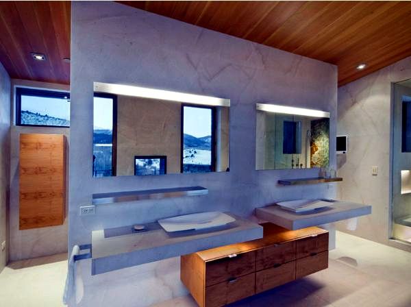 14 design ideas bathroom elegant shapes and noble materials