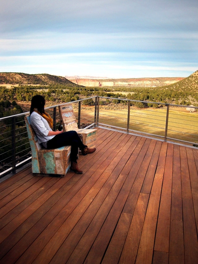 The wooden floor and balcony appearance and weather resistance