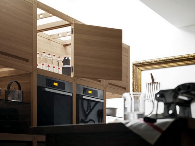 Wood kitchen ultra-modern Sine Tempore by Valcucine sleek design