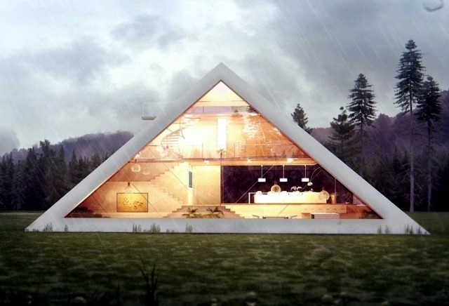 An awesome 3d house concept as a pyramid of Juan Carlos 