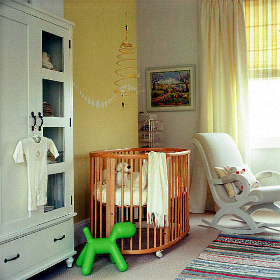 Soft pastel and warm colors - Nursery Decoration