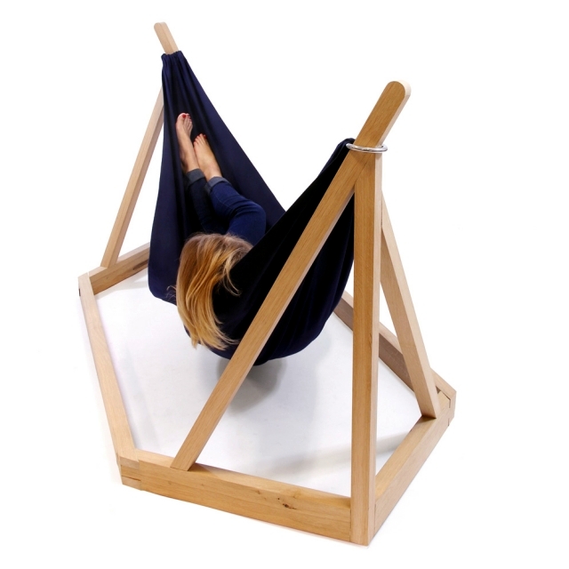 Hammock design with wooden frame by Laurent Corio
