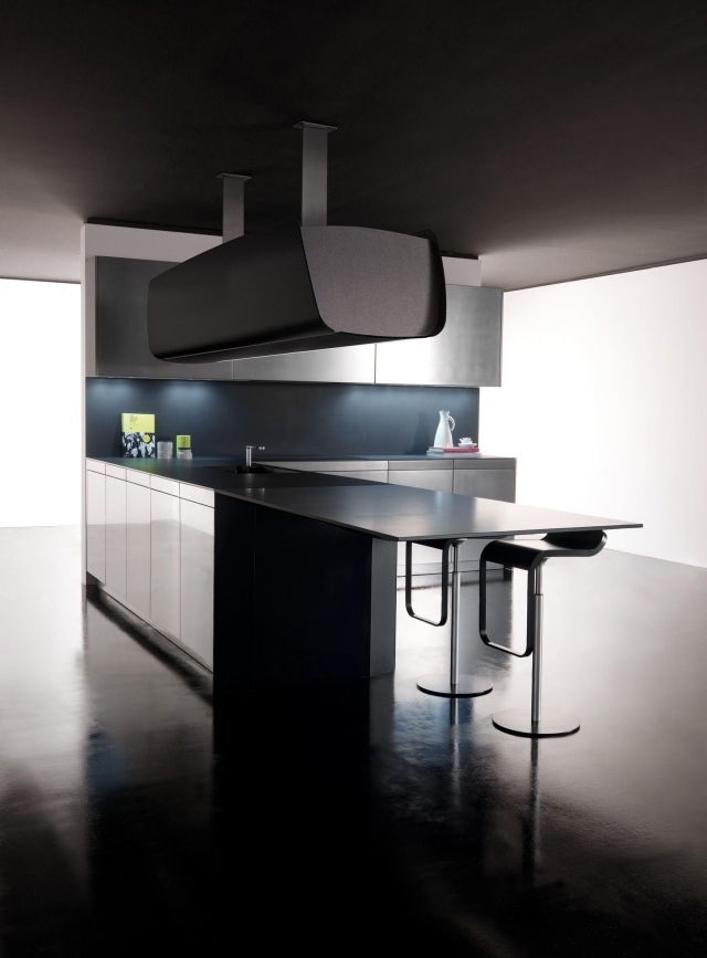 Toncellis carbon fiber high-tech kitchen and Liquid Metal