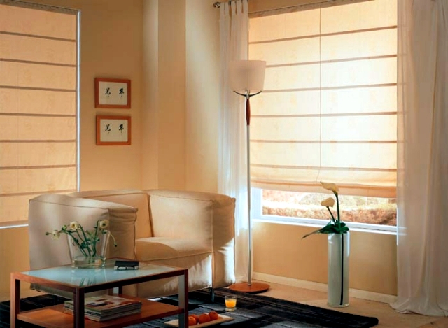 Blinds, pleated blinds, venetian blinds, as an alternative to the standard procedure