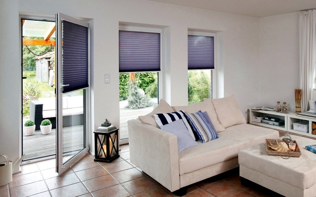 Blinds, pleated blinds, venetian blinds, as an alternative to the standard procedure