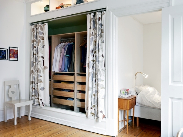 Ideas for the open closet in the room - how to hide? Ideas for the open closet in the room - how to hide?