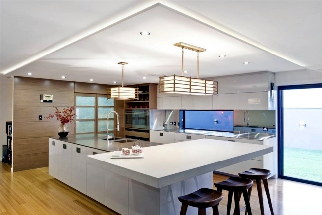 Beautiful Ceiling And Led Lighting, Lights For The Kitchen Ceiling