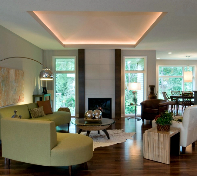 33 ideas for beautiful ceiling and LED lighting ...