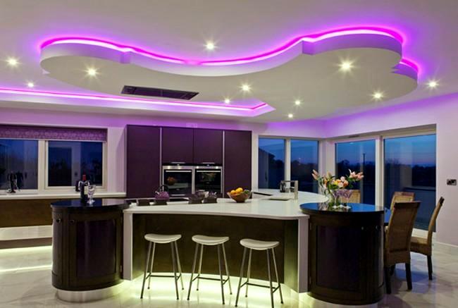Beautiful Ceiling And Led Lighting, Down Ceiling Lights Design