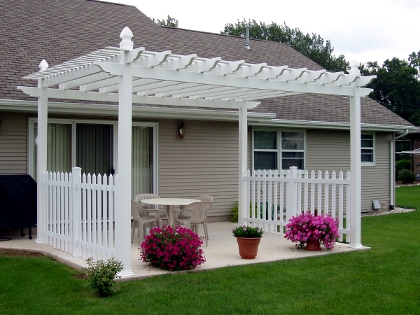 Modern garden designs pergola increase the visual value of the garden