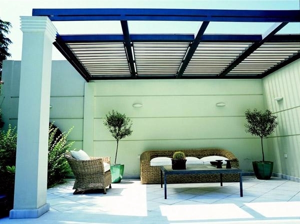 Modern garden designs pergola increase the visual value of the garden