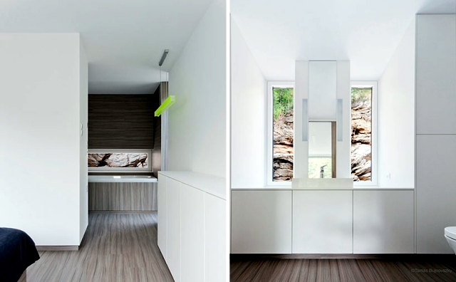 A minimalist house dressed only with wood