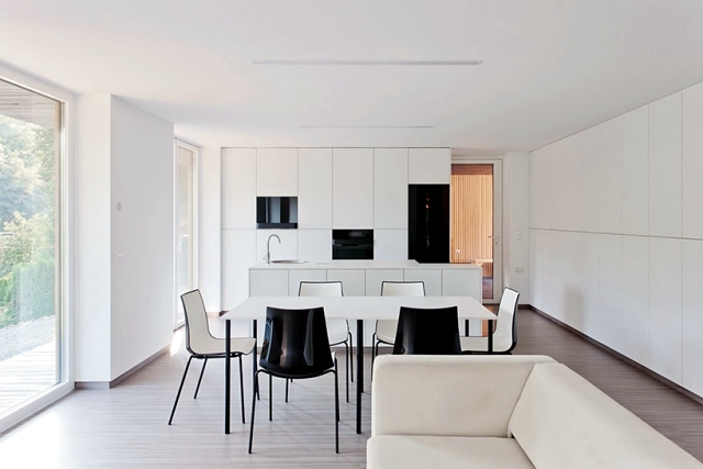 A minimalist house dressed only with wood