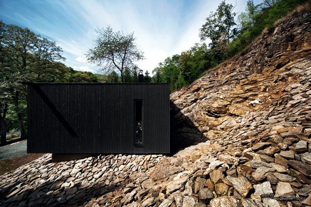 A minimalist house dressed only with wood