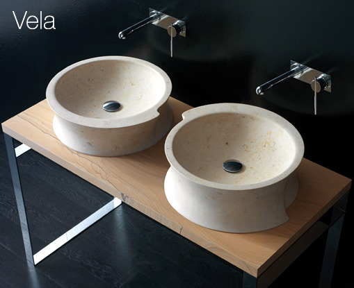 Bandini Modern Sink Design - Sculptural forms in the bathroom