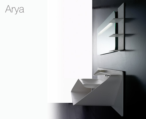 Bandini Modern Sink Design - Sculptural forms in the bathroom