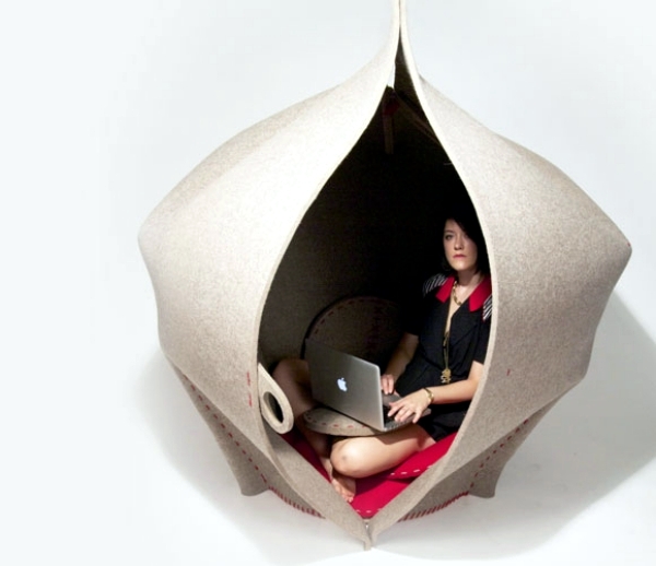 Furniture design - creative idea for a brief retreat from everyday life