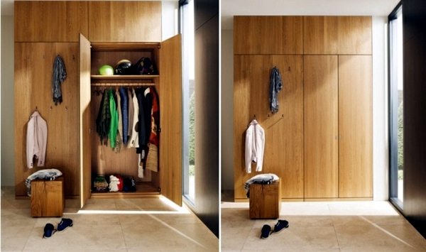 Corridor modern design - offering wood furniture storage quality